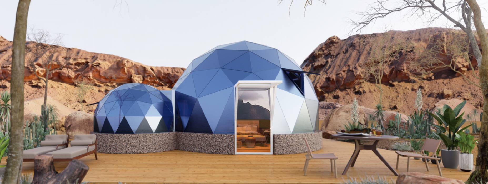 红星区球形智能光伏玻璃星空房